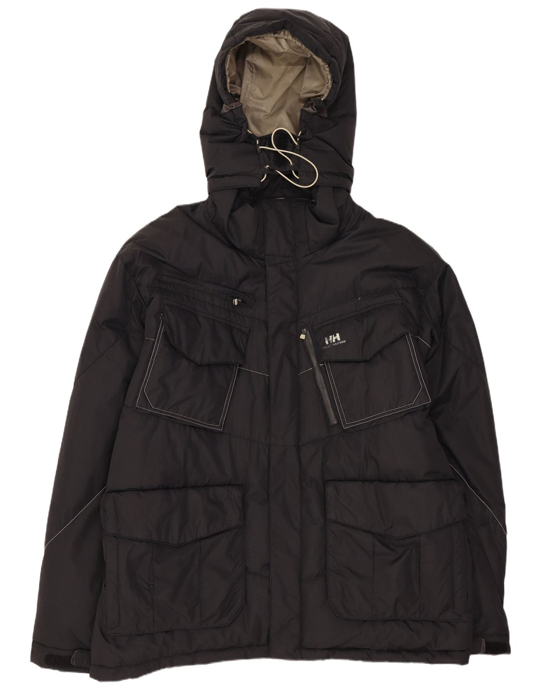 Helly Hansen muška podstavljena jakna s kapuljačom UK 42 XL crni najlon