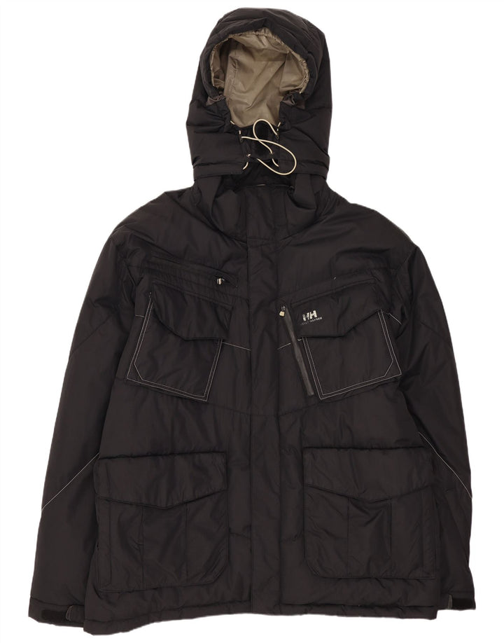 Helly Hansen muška podstavljena jakna s kapuljačom UK 42 XL crni najlon