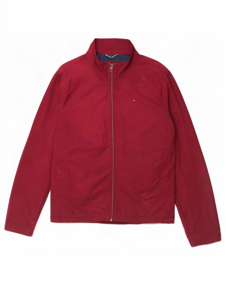 Muška bomber jakna Tommy Hilfiger UK 38, srednji bordo pamuk