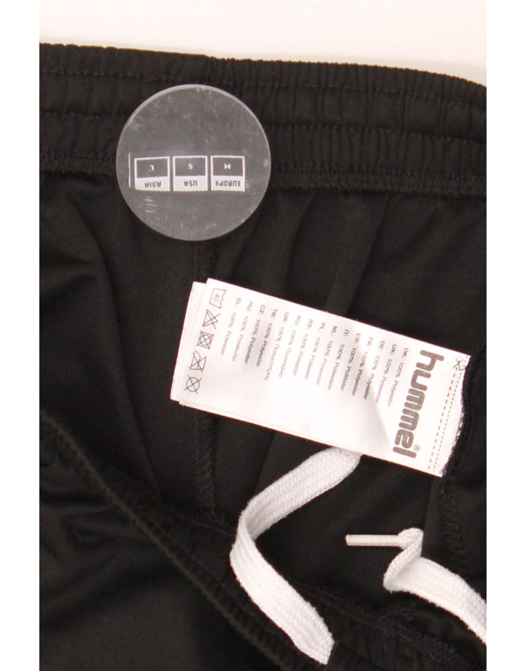 HUMMEL Mens Graphic Tracksuit Trousers Medium  Black Vintage Hummel and Second-Hand Hummel from Messina Hembry 