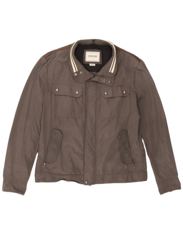 Geox muška bomber jakna UK 46 3XL sivi poliester