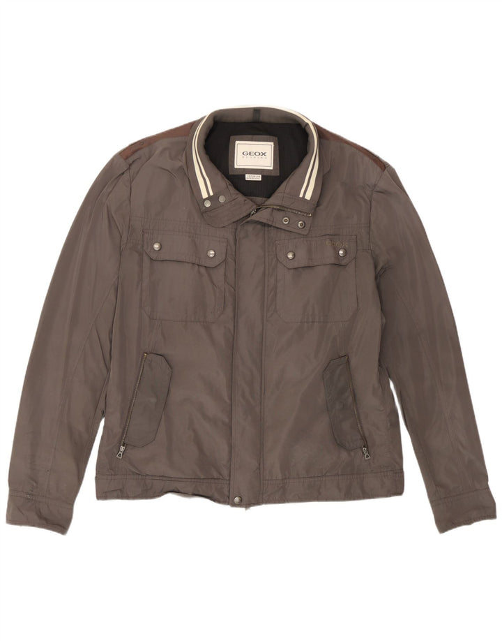 Geox muška bomber jakna UK 46 3XL sivi poliester