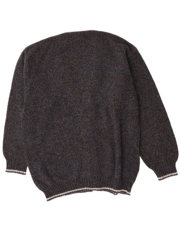 Vintage muški kardigan džemper IT 54 XL siva vuna
