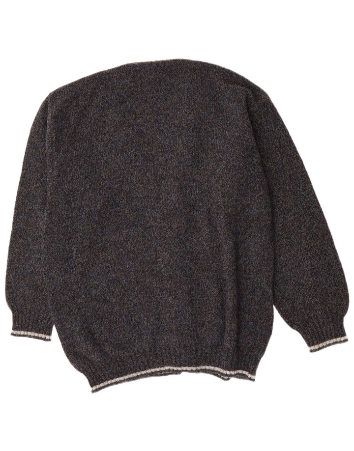 Vintage muški kardigan džemper IT 54 XL siva vuna