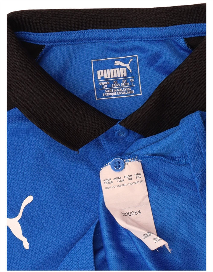 PUMA muška polo majica s grafičkim motivima, veliki plavi poliester