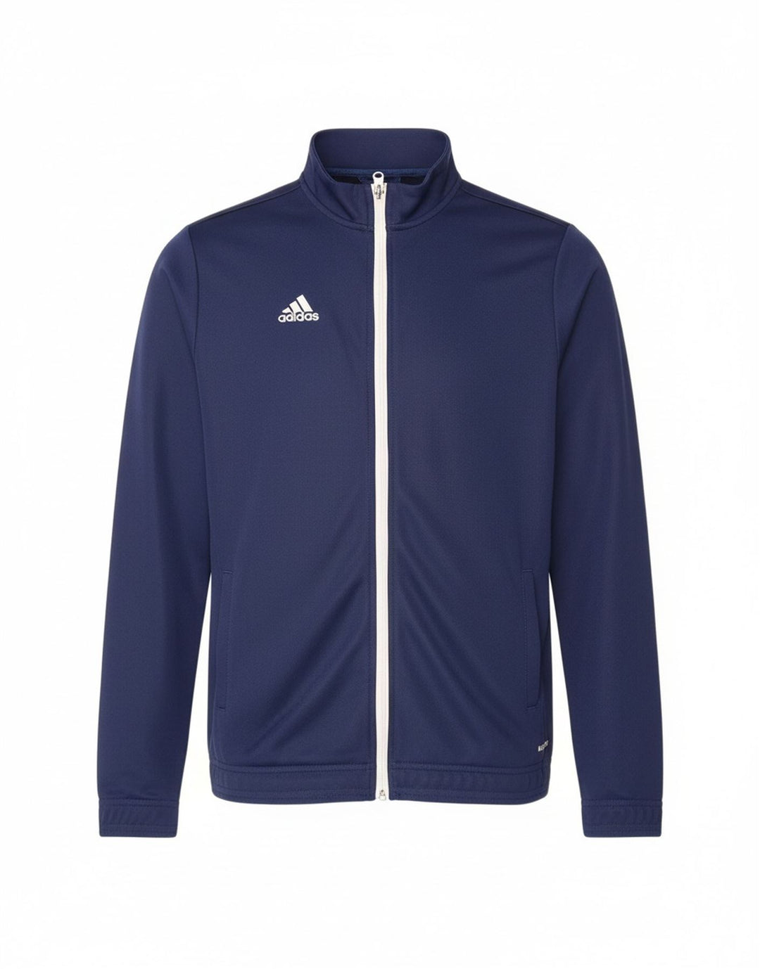 ADIDAS Boys Aeroready Tracksuit Top Jacket 15-16 Years Navy Blue Polyester