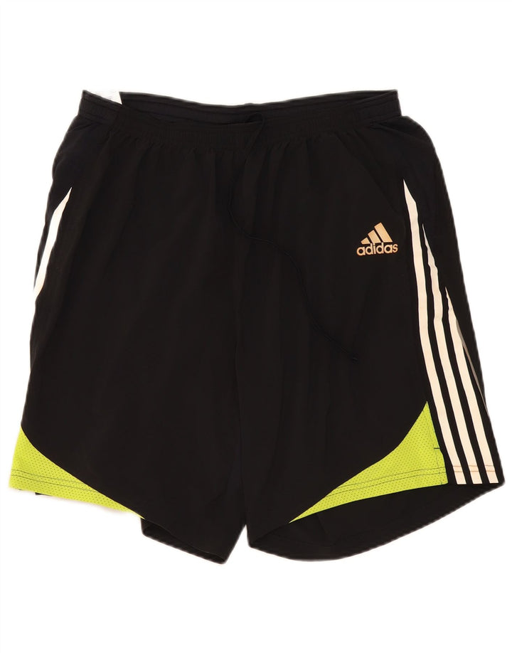 Adidas muške sportske kratke hlače velike crne boje od poliestera