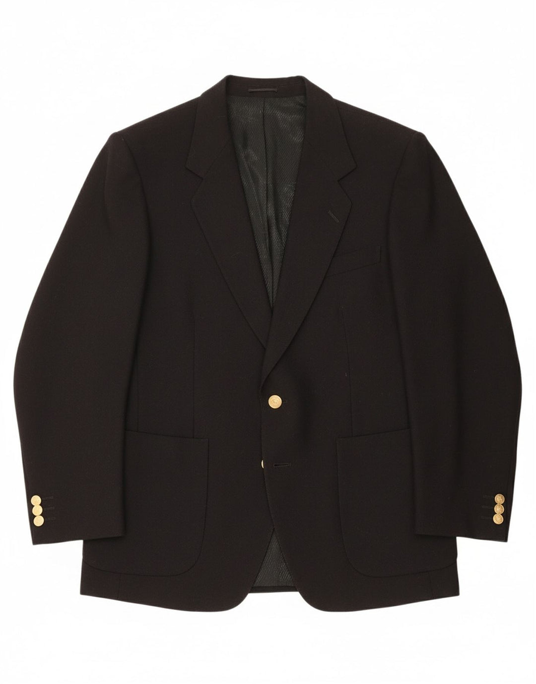 MAGEE Mens 2 Button Blazer Jacket UK 38 Medium Black