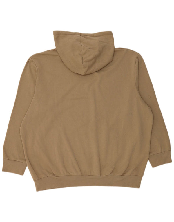 Jack & Jones muška majica s kapuljačom 3XL bež pamuk
