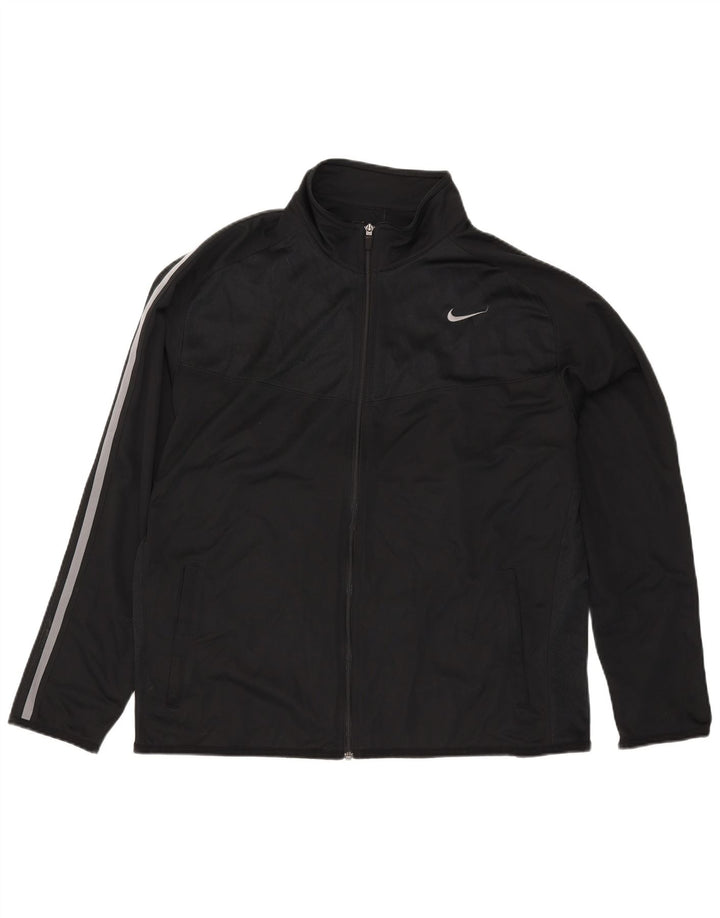 Nike muška gornja jakna za trenirku 2XL crni poliester
