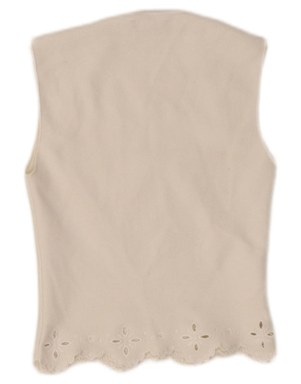 Zara ženski kratki top bez rukava UK 8 Mala bijela