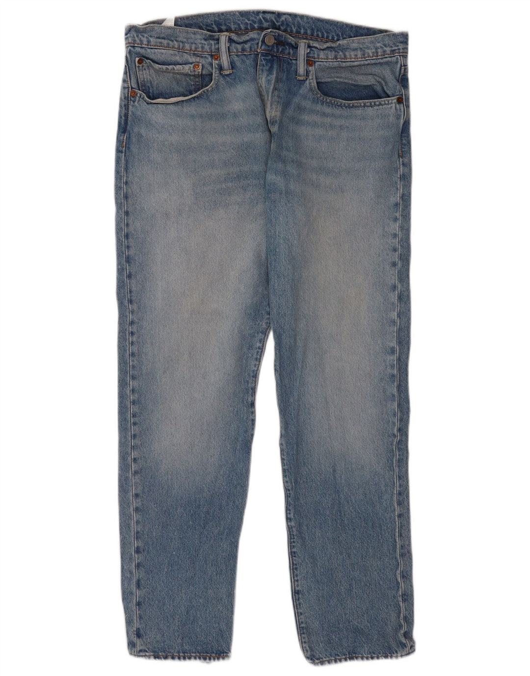 Levi's muške 502 sužene traperice W34 L32 plavi pamuk