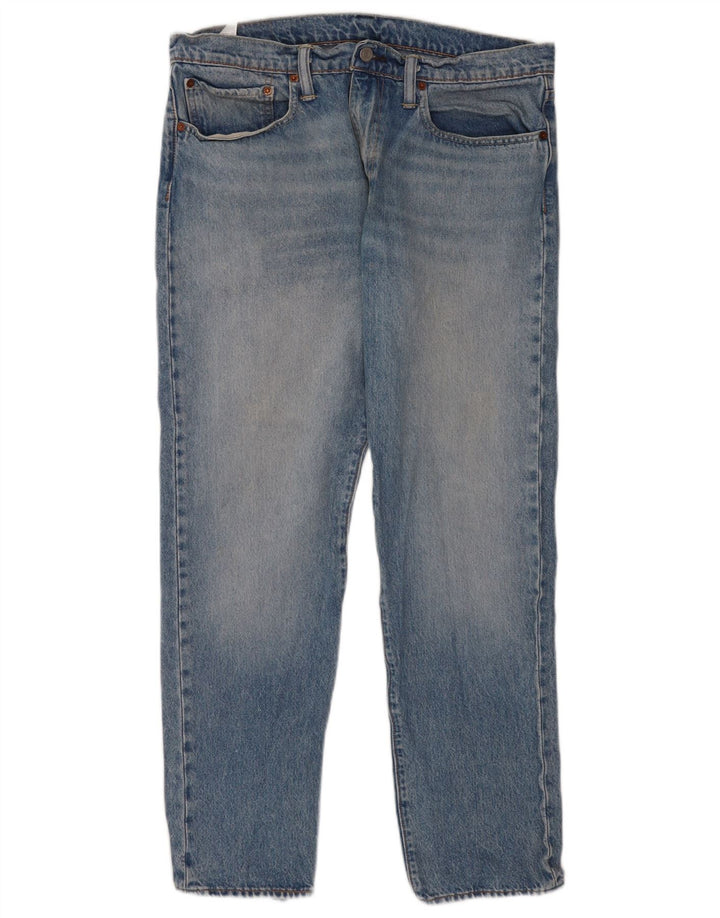 Levi's muške 502 sužene traperice W34 L32 plavi pamuk