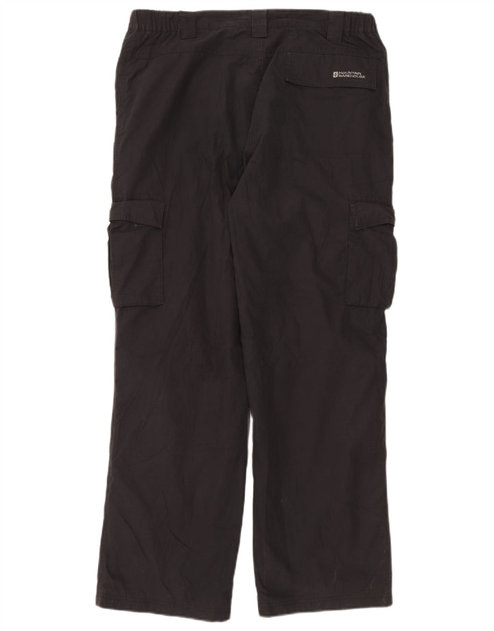 Mountain Warehouse muške ravne kargo hlače W34 L30 crni poliester