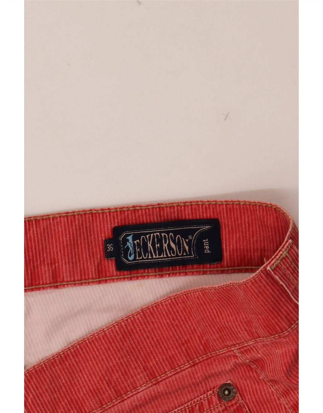 JECKERSON Muške ravne ležerne hlače W36 L34 Crvene