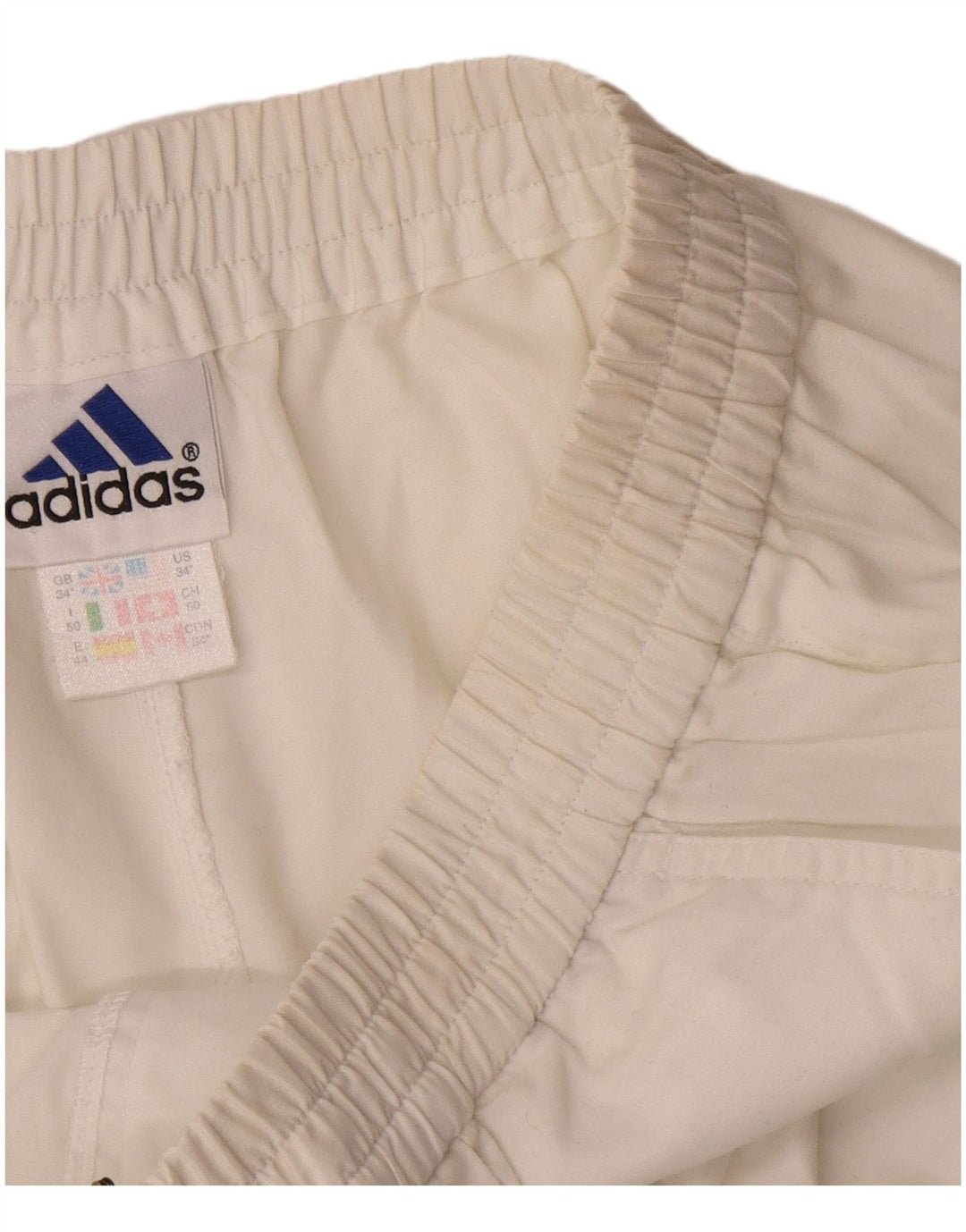 Adidas muške chino kratke hlače W34 veliki bijeli poliester