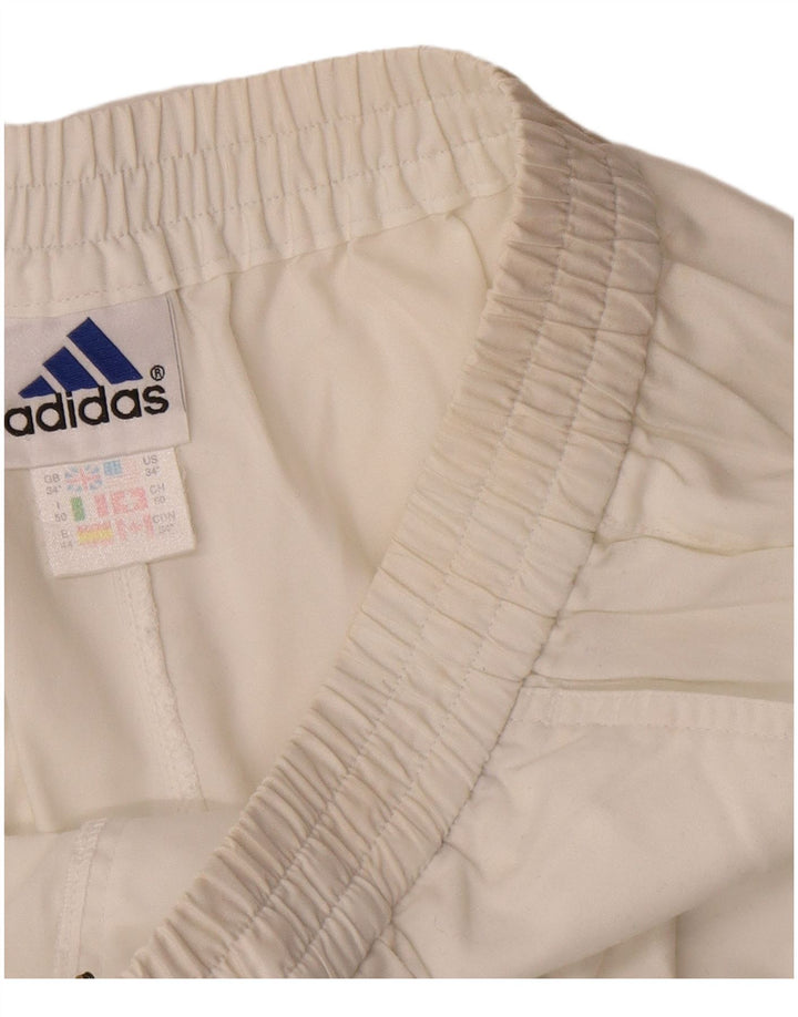 Adidas muške chino kratke hlače W34 veliki bijeli poliester