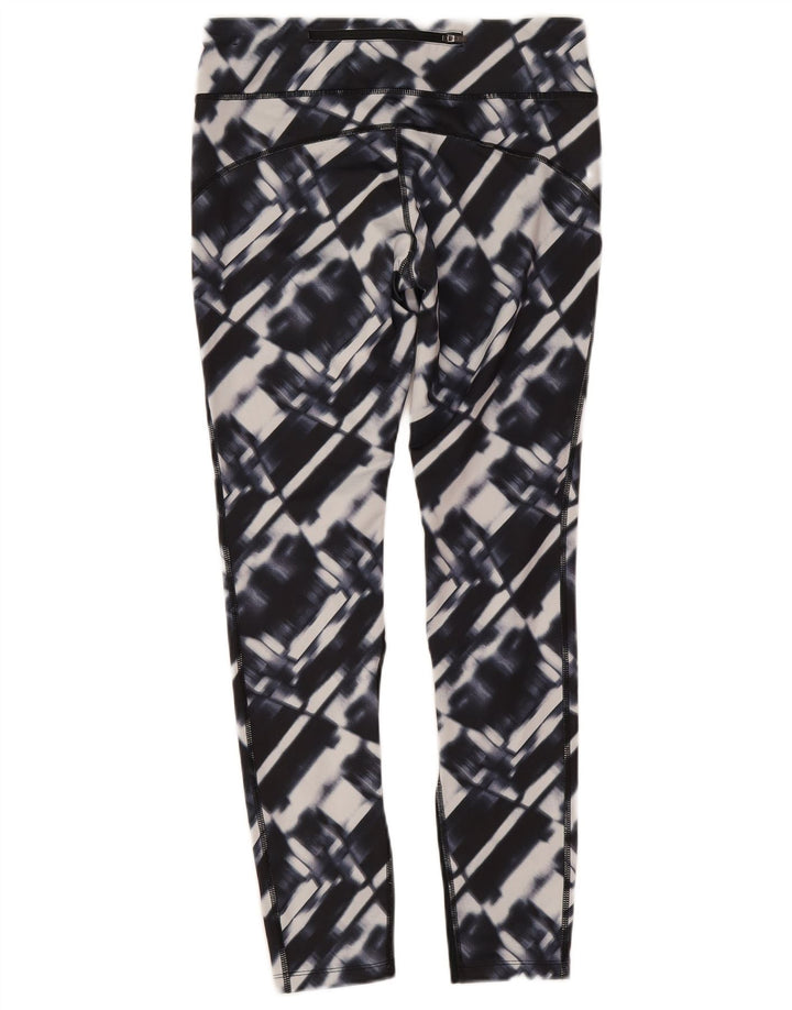Nike Ženske Dri Fit Leggings UK 12 Medium tamnoplavi geometrijski poliester