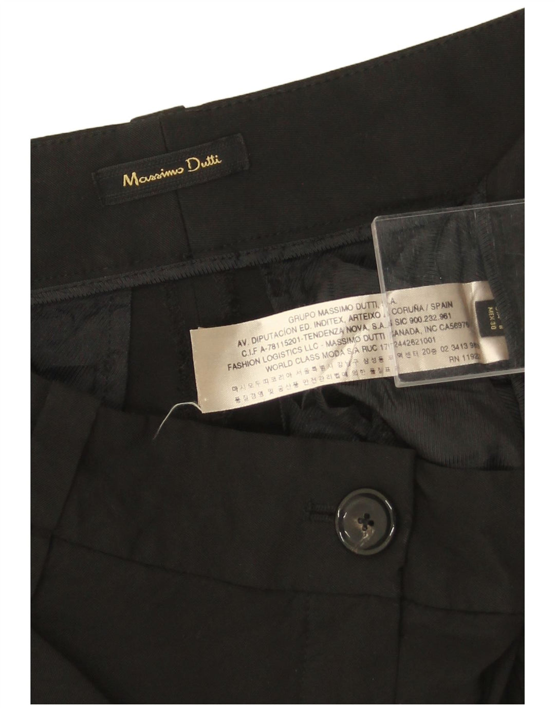 Ženske skraćene hlače Massimo Dutti EU 40 srednje W30 L24 crna viskoza