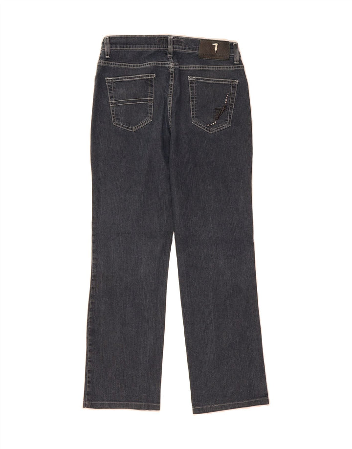 TRUSSARDI Womens Straight Jeans W29 L28 Blue Cotton Vintage Trussardi and Second-Hand Trussardi from Messina Hembry 