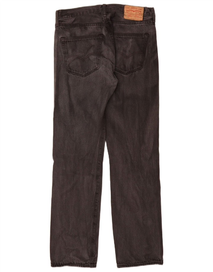 Levi's muške ravne traperice W32 L32 sivi pamuk