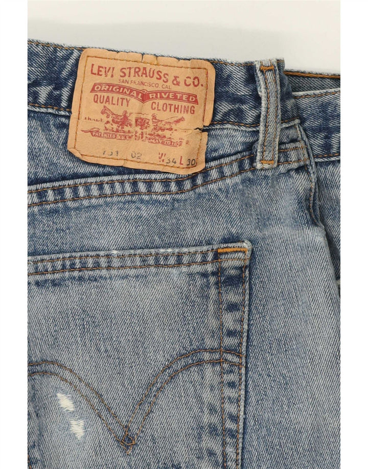 Levi's muške 751 kratke traper kratke hlače W34 velike plave