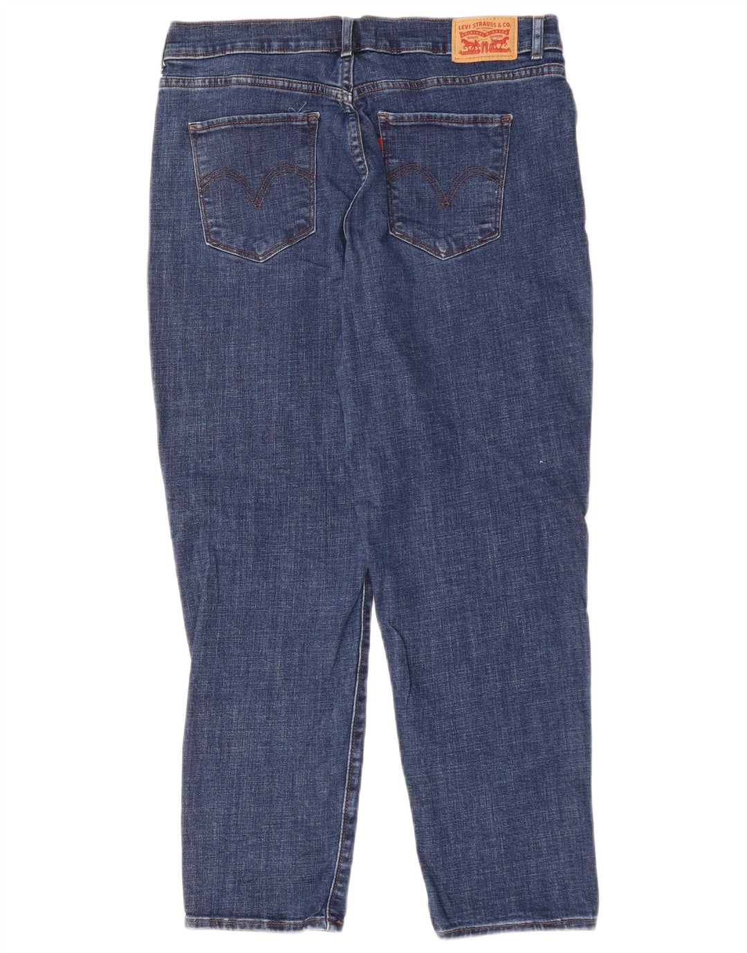 LEVI'S Ženske klasične Capri traperice W29 L26 Plavi pamuk