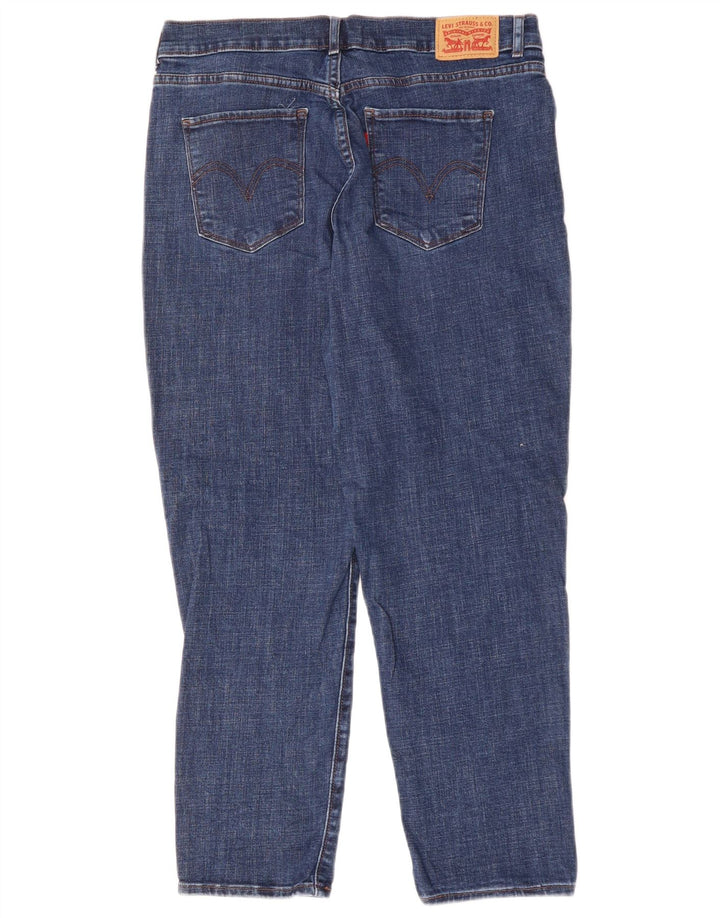 LEVI'S Ženske klasične Capri traperice W29 L26 Plavi pamuk