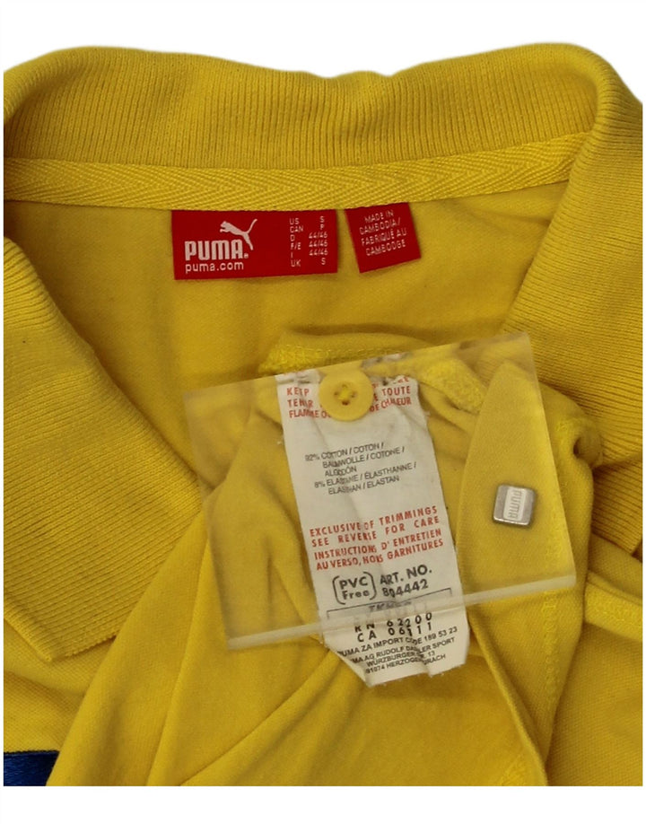 Puma muška polo majica mala žuta pamučna