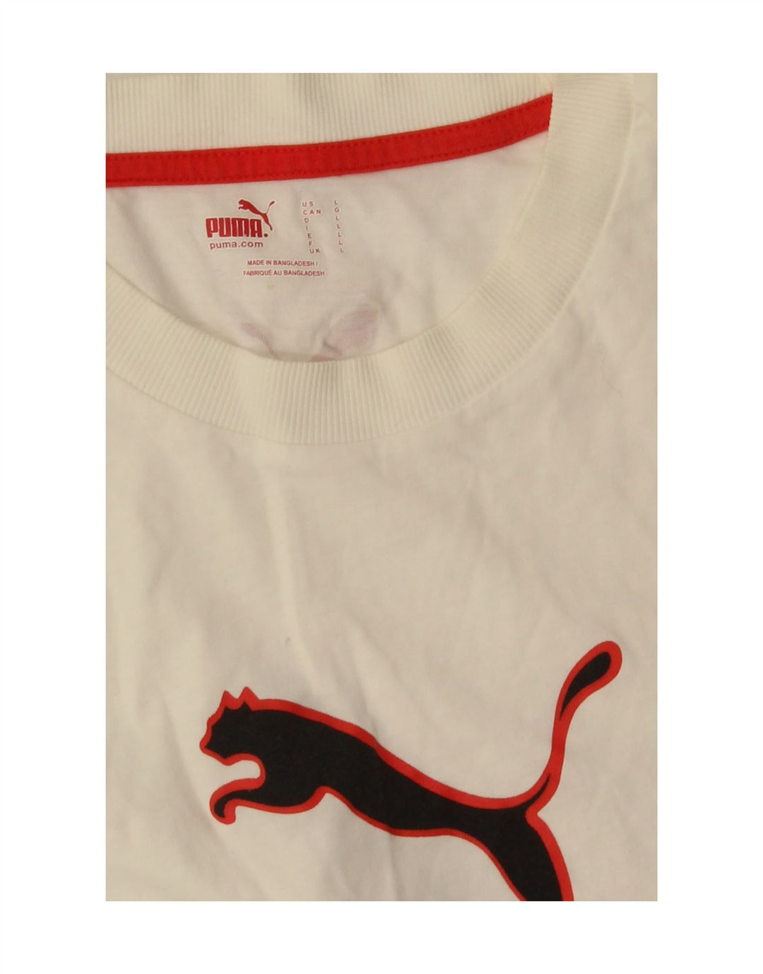 Puma muška velika bijela majica s grafičkim motivima