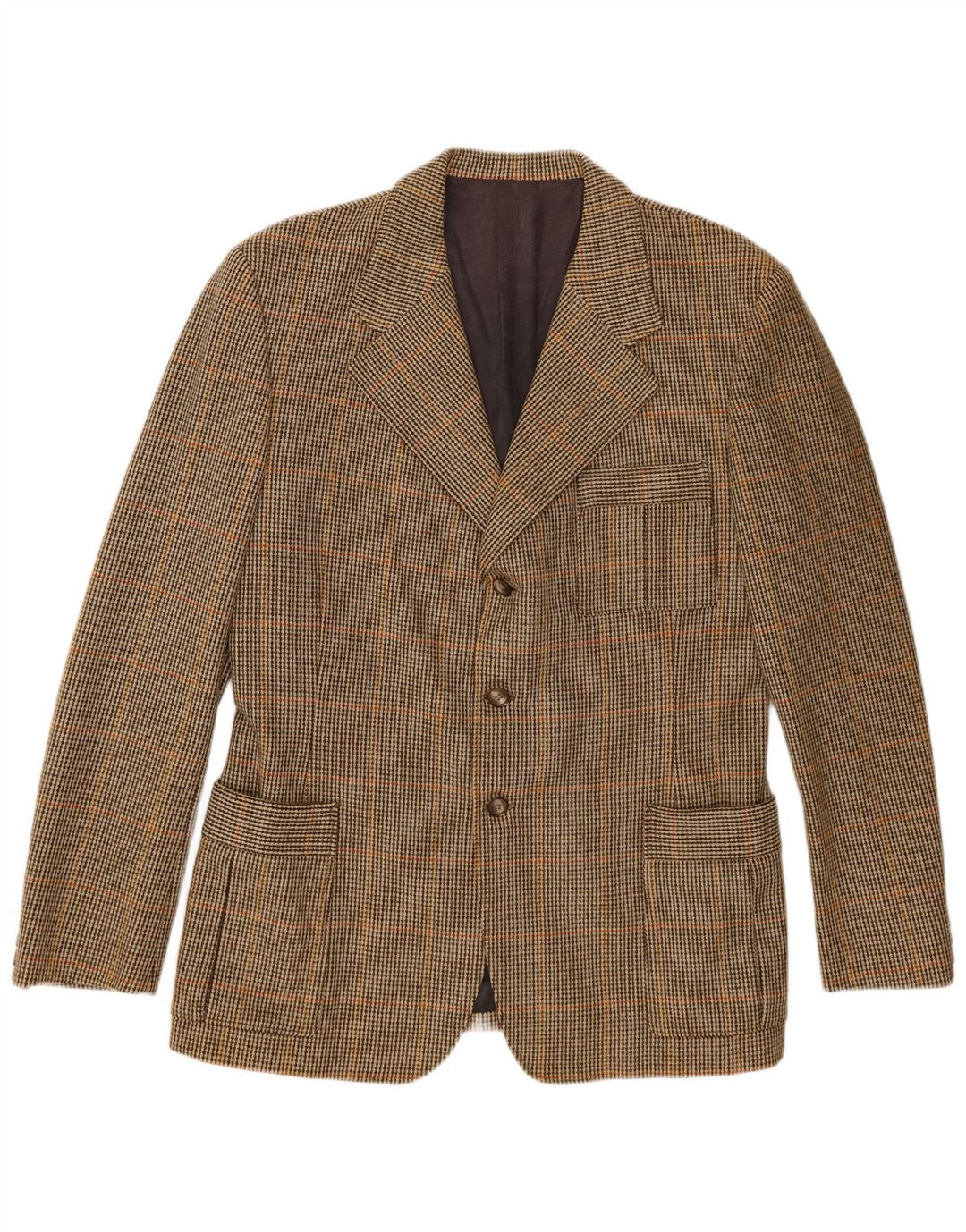 Vintage muški sako s 3 gumba UK 38 srednje kaki boje