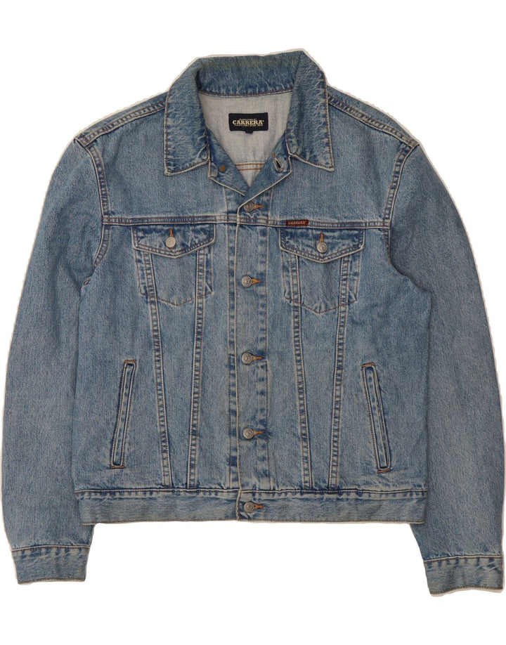 CARRERA Mens Denim Jacket UK 40 Large Blue Cotton Vintage Carrera and Second-Hand Carrera from Messina Hembry 