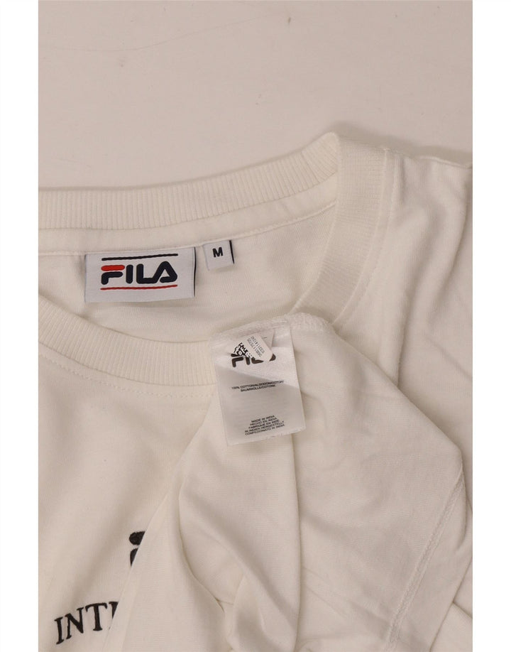 Fila muška majica kratkih rukava srednje veličine, bijeli pamuk