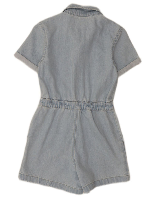 Gap Girls Denim Playsuit 9-10 Years Large Blue Pamuk