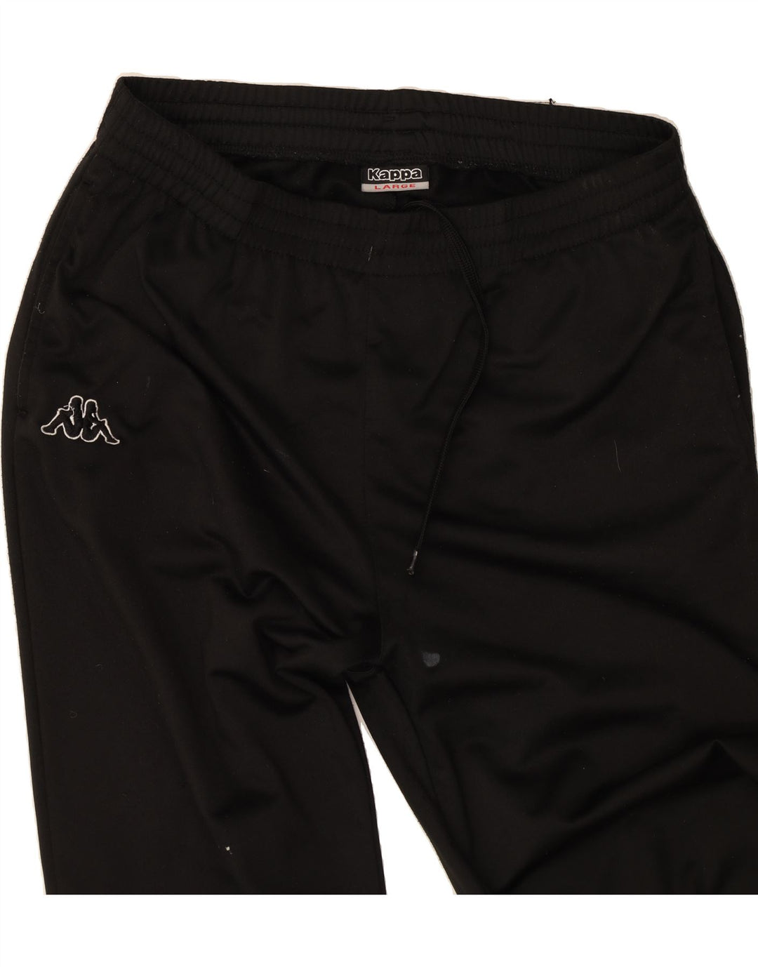 KAPPA Mens Tracksuit Trousers Joggers Large  Black Polyester Vintage Kappa and Second-Hand Kappa from Messina Hembry 