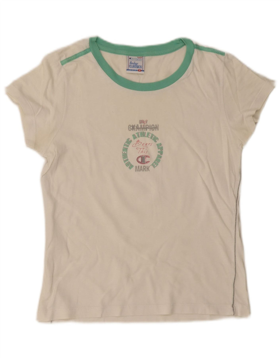 Champion ženska majica kratkih rukava Heritage Classics Graphic Top UK 12 Srednje bijela