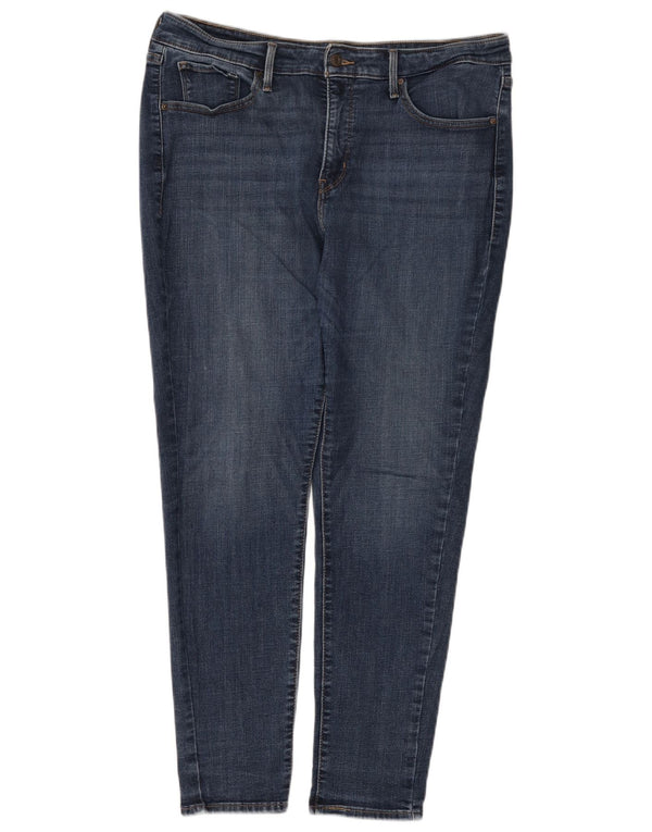 Levi's ženske uske traperice za oblikovanje US 18 2XL W36 L30 tamnoplavi pamuk