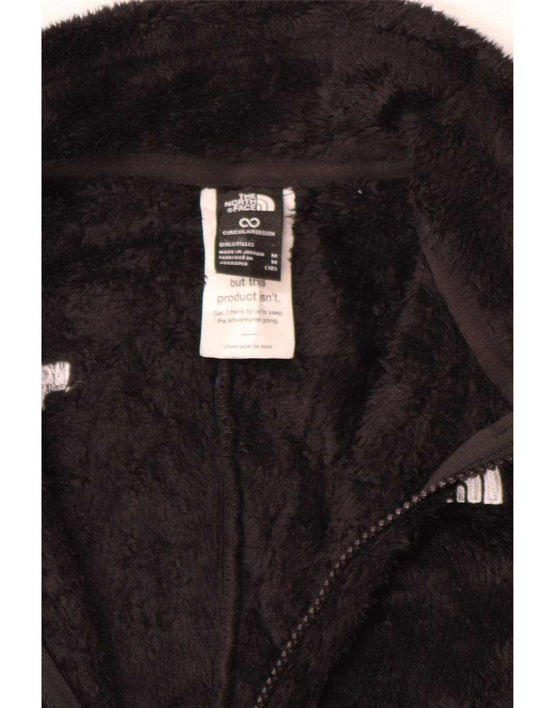 The North Face jakna od flisa za djevojčice 9-10 godina srednje crne boje od poliestera