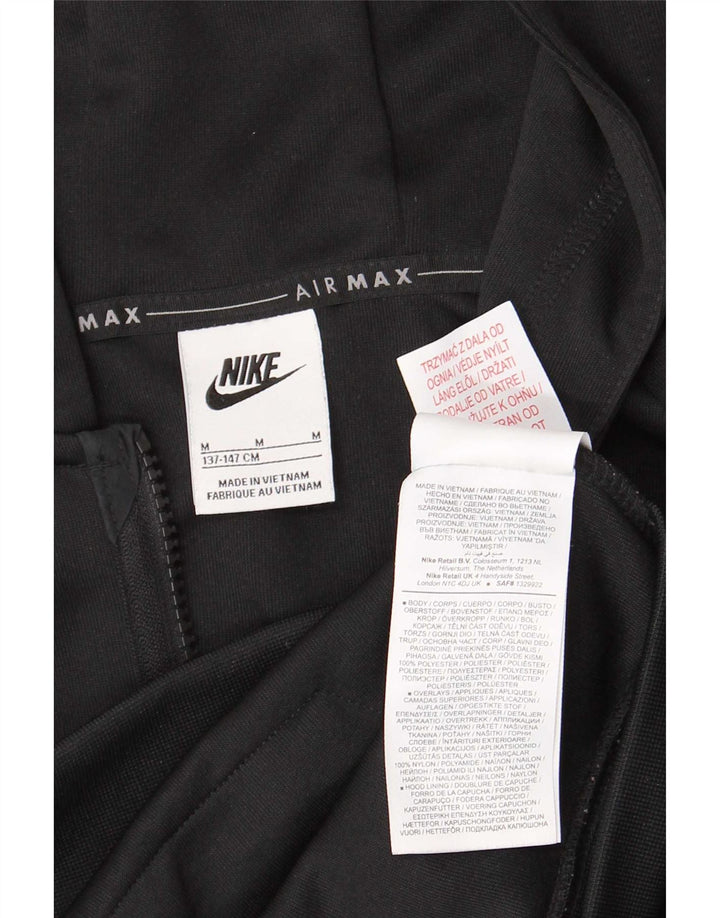 Nike Boys Zip Hoodie pulover 10-11 Years Medium Black Poliester