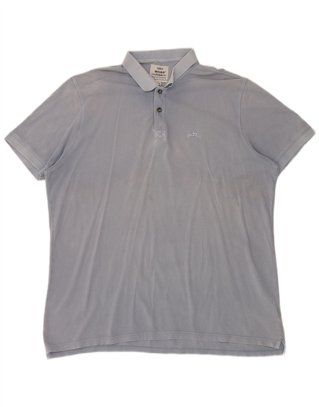 Weird Fish muška polo majica 2XL plavi pamuk