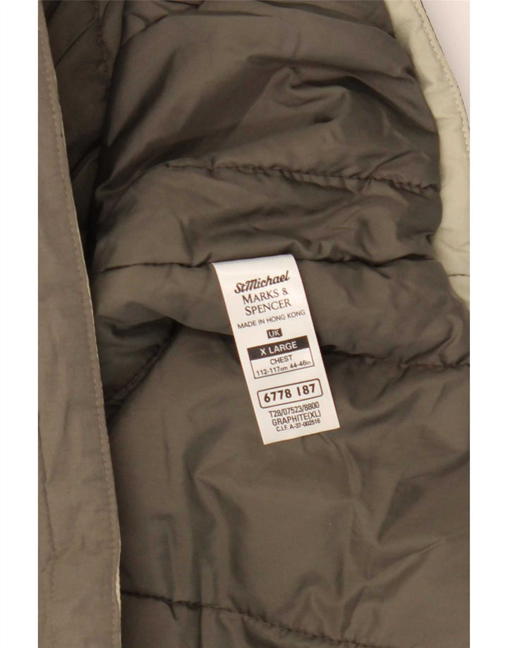 Marks & Spencer muška podstavljena jakna UK 42 XL kaki poliamid