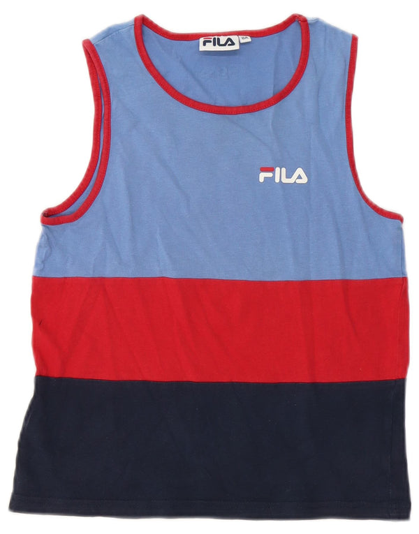 Fila Boys Vest Top 7-8 Years Multicolored Colourblock