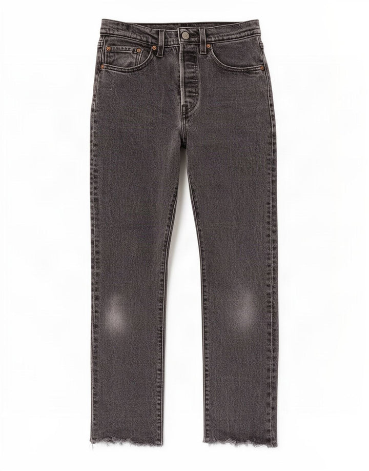 Levi's ženske 501 ravne traperice W26 L28 sive
