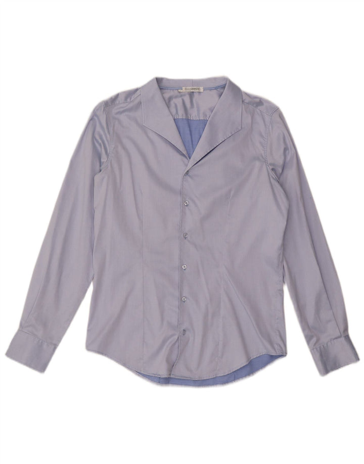 NARACAMICIE Ženska košulja UK 16 Large Blue Cotton