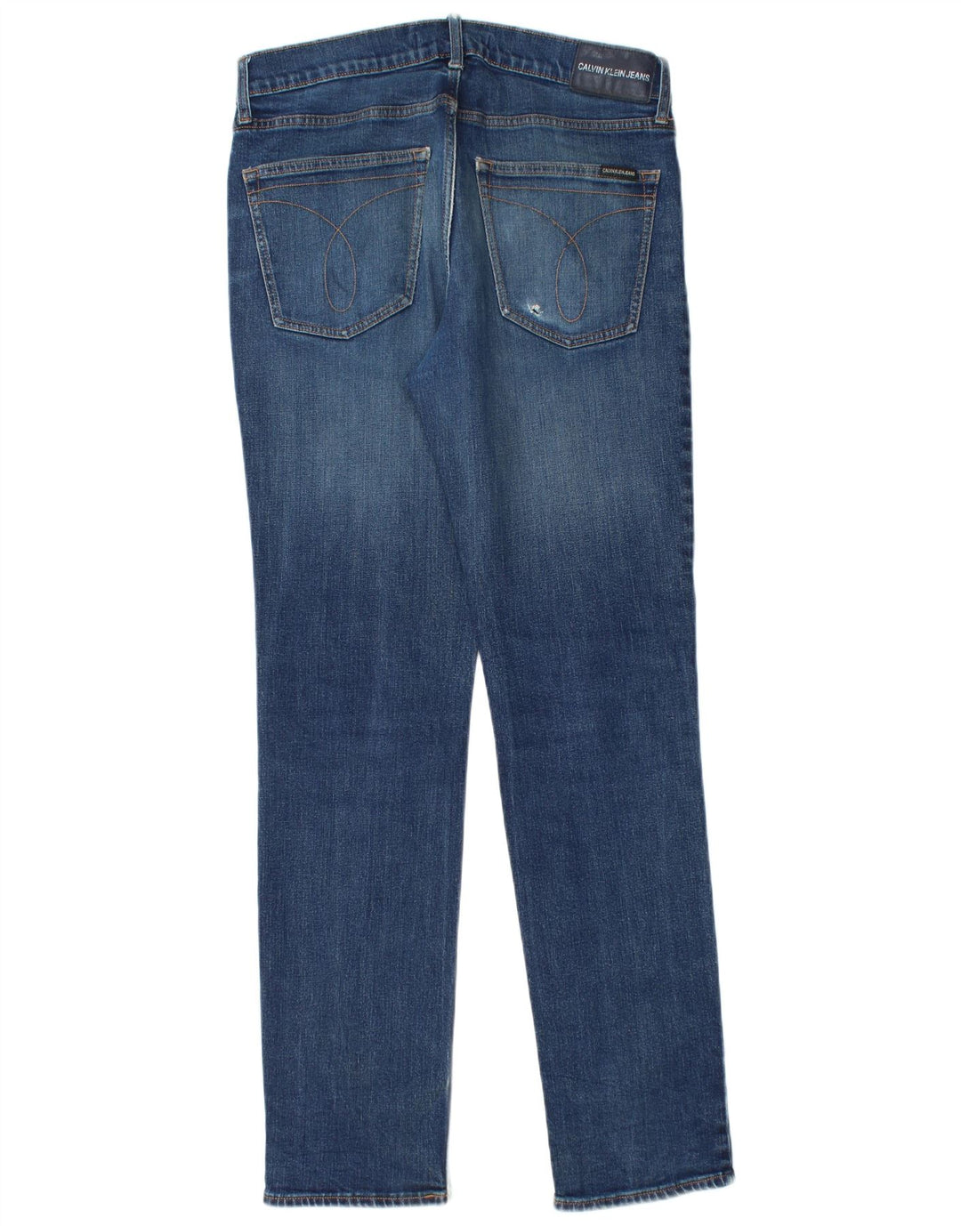 Calvin Klein Muške uske traperice W32 L34 Plavi pamuk