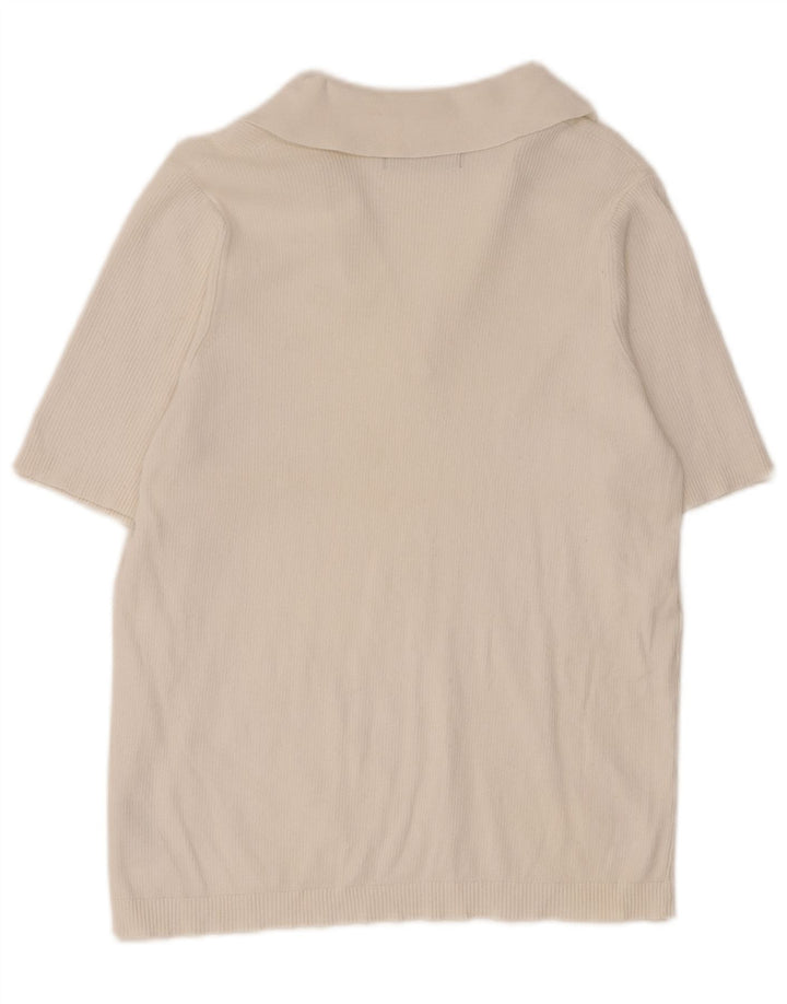 Marks & Spencer ženska polo majica UK 14 Veliki bijeli pamuk