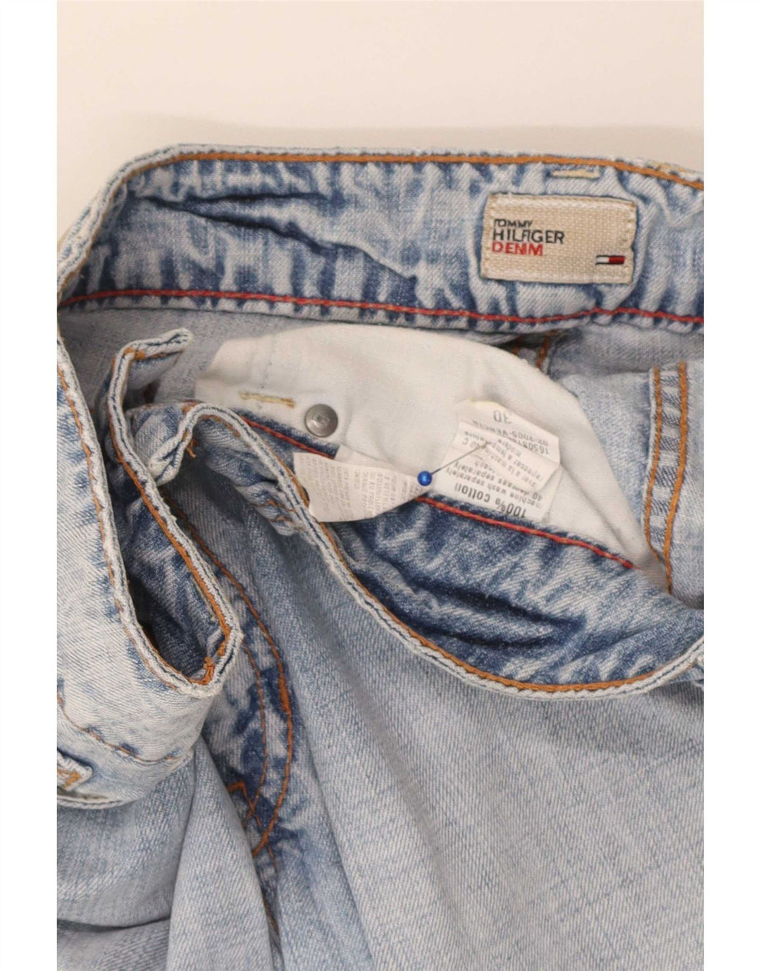 Tommy Hilfiger ženske kapri traperice W30 L21 plavi pamuk