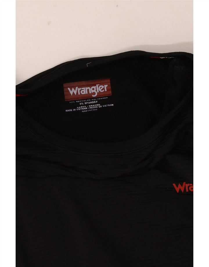 Wrangler muška majica dugih rukava veliki crni poliester