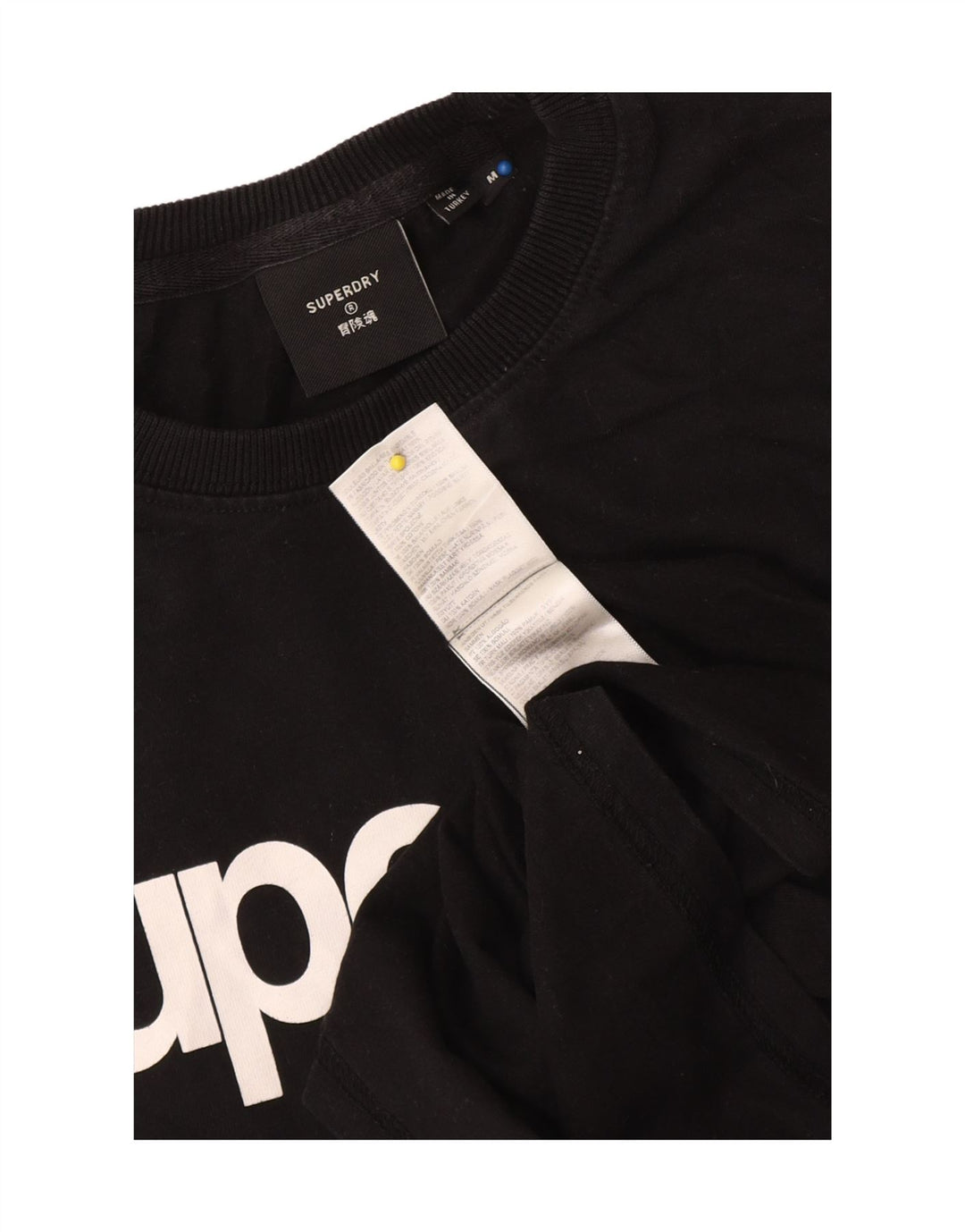 Superdry muška grafička majica kratkih rukava Srednji crni pamuk