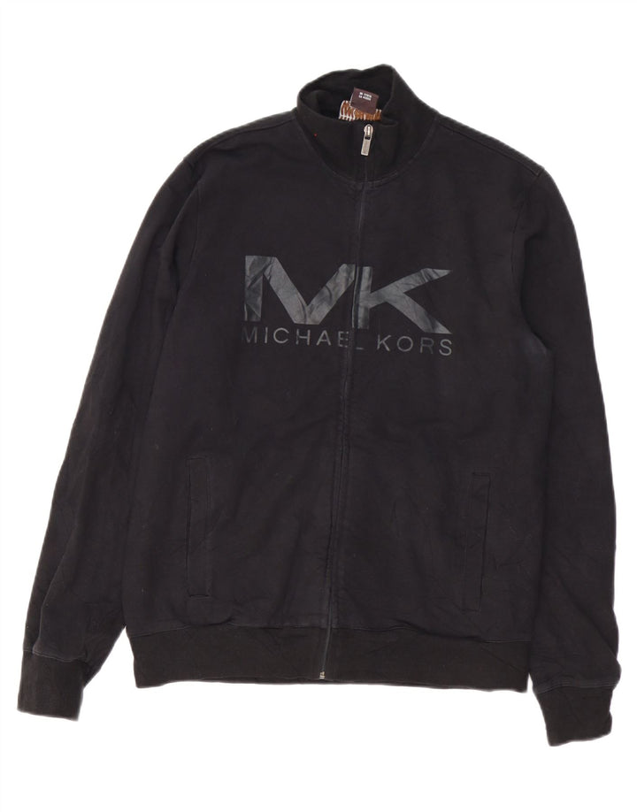 Gornja jakna Michael Kors Graphic Trenirka Srednje crni pamuk